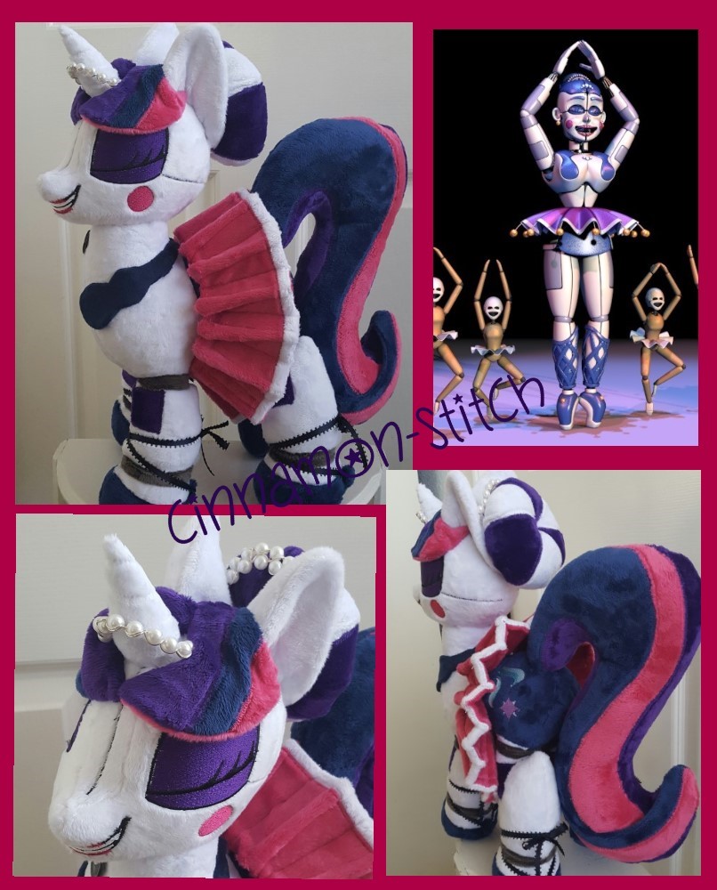 mlp plushie commission Ballora Glimmer FNAF