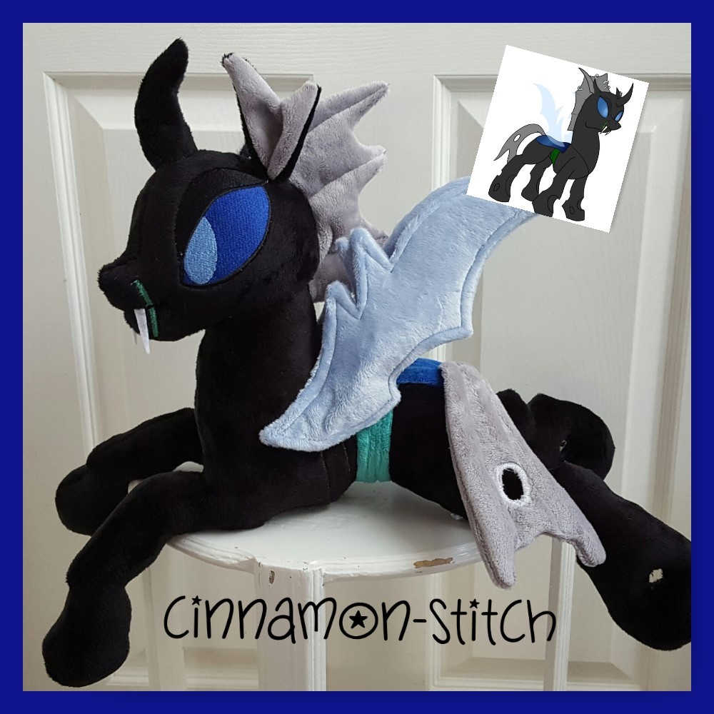 mlp plushie Changeling OC commission