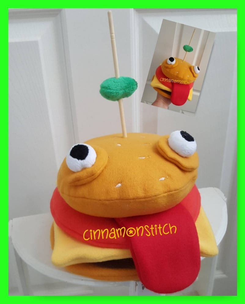 Fortnite Durr Burger Inspired Fleece plush by CINNAMONSTITCH on DeviantArt