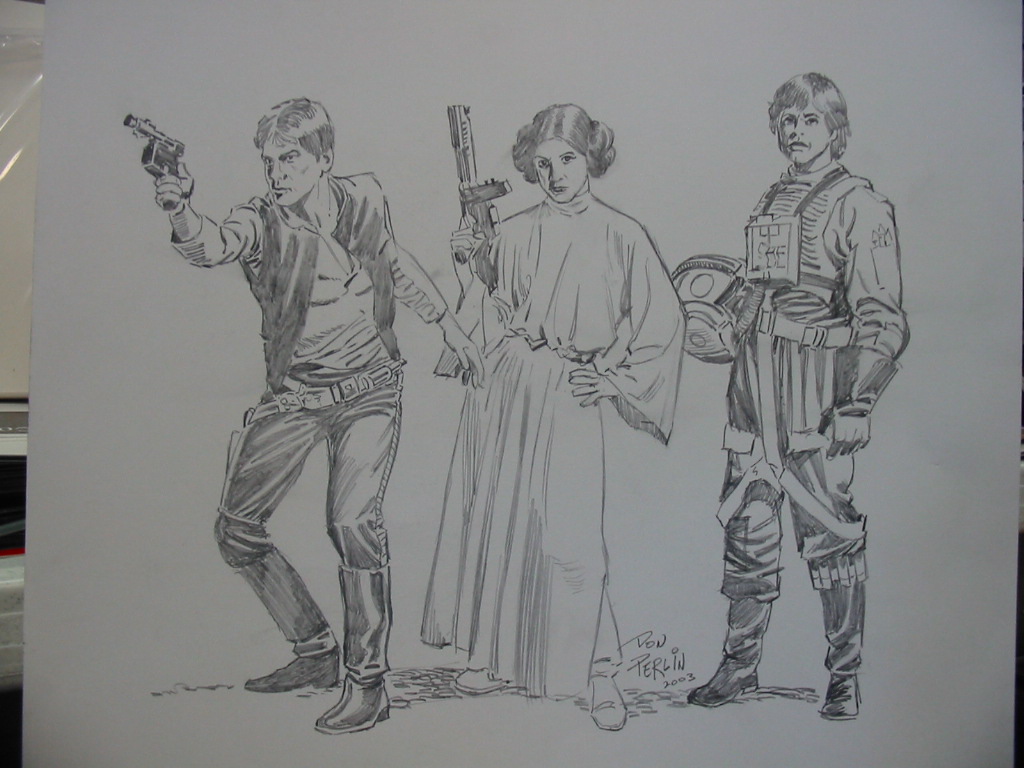 Luke, Han and Leia