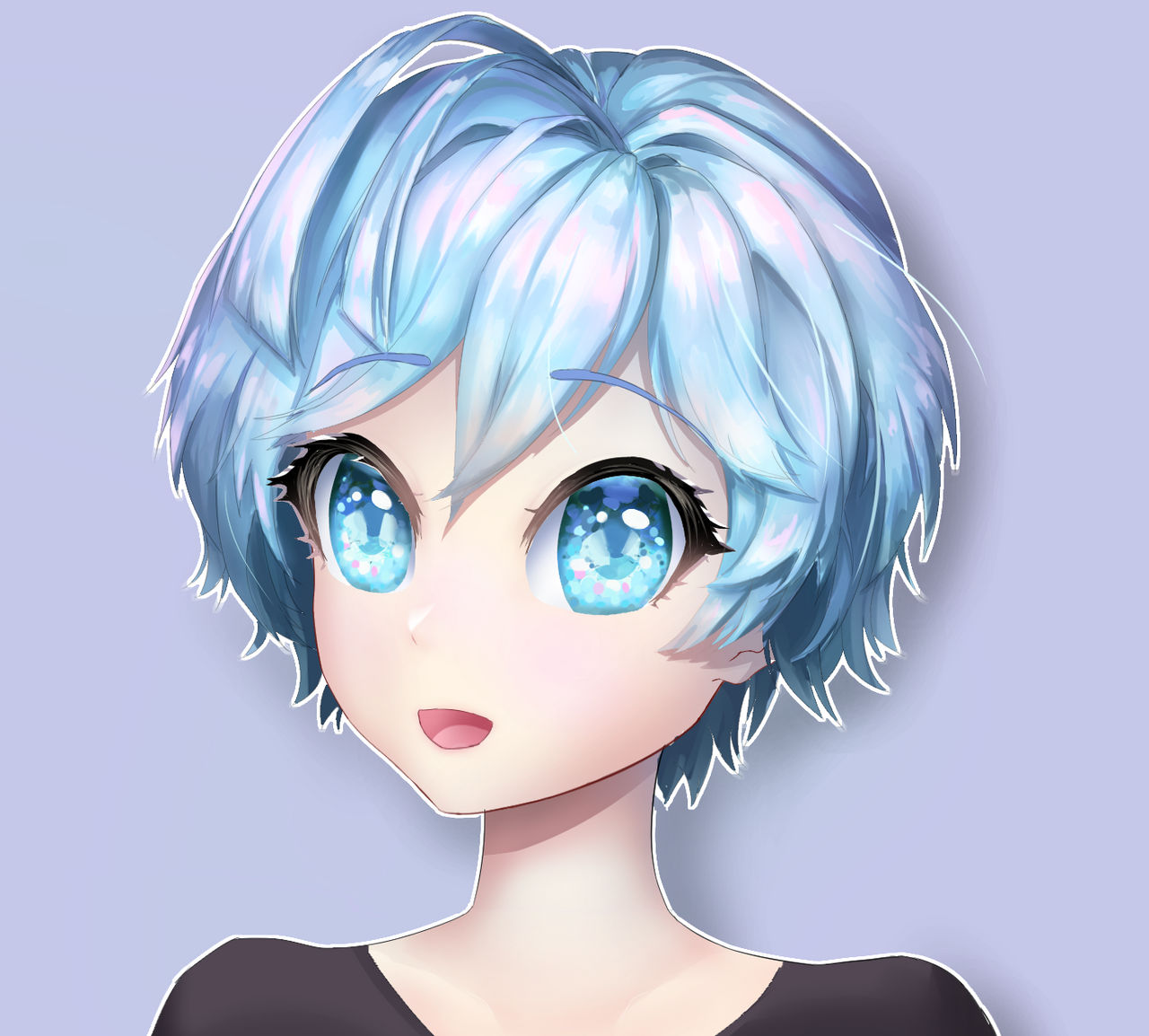 Blue Flash Oc Blue Haired OC by ghostlycloudyimage on DeviantArt
