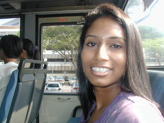 me in e back of a bus..