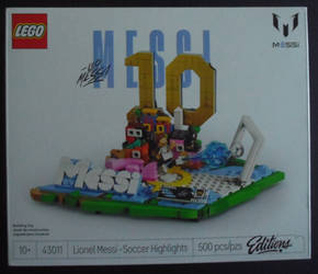 The Lionel Messi Soccer Highlights Lego Block Set