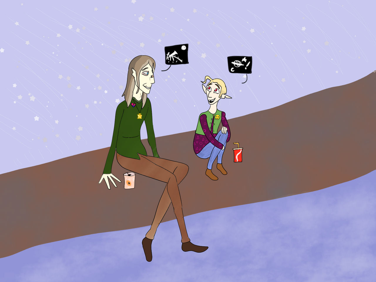 Paper Piper Chilling And Discussing Space Shit by Paper-Piper on DeviantArt