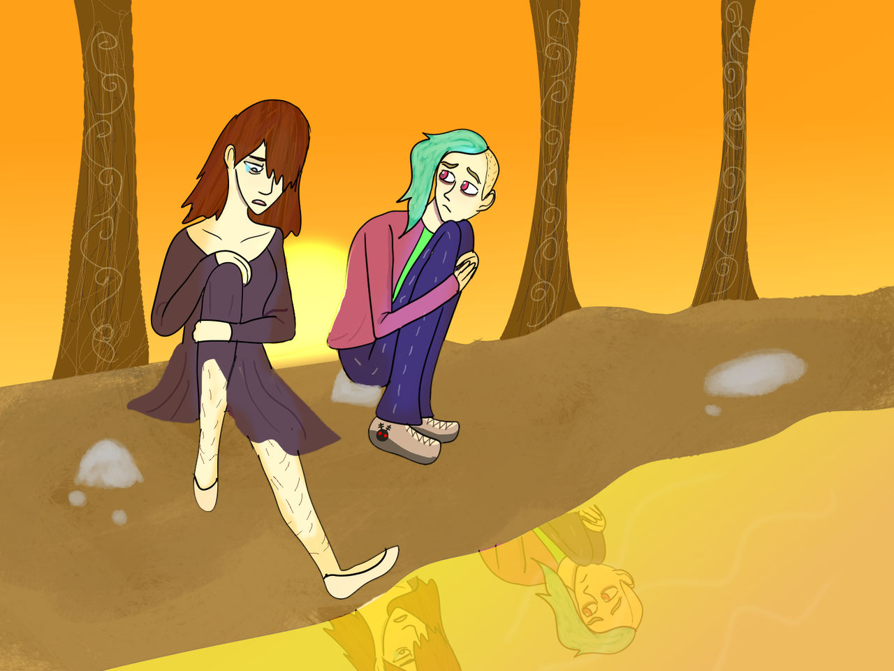 Paper Piper sunset talk by Paper-Piper on DeviantArt
