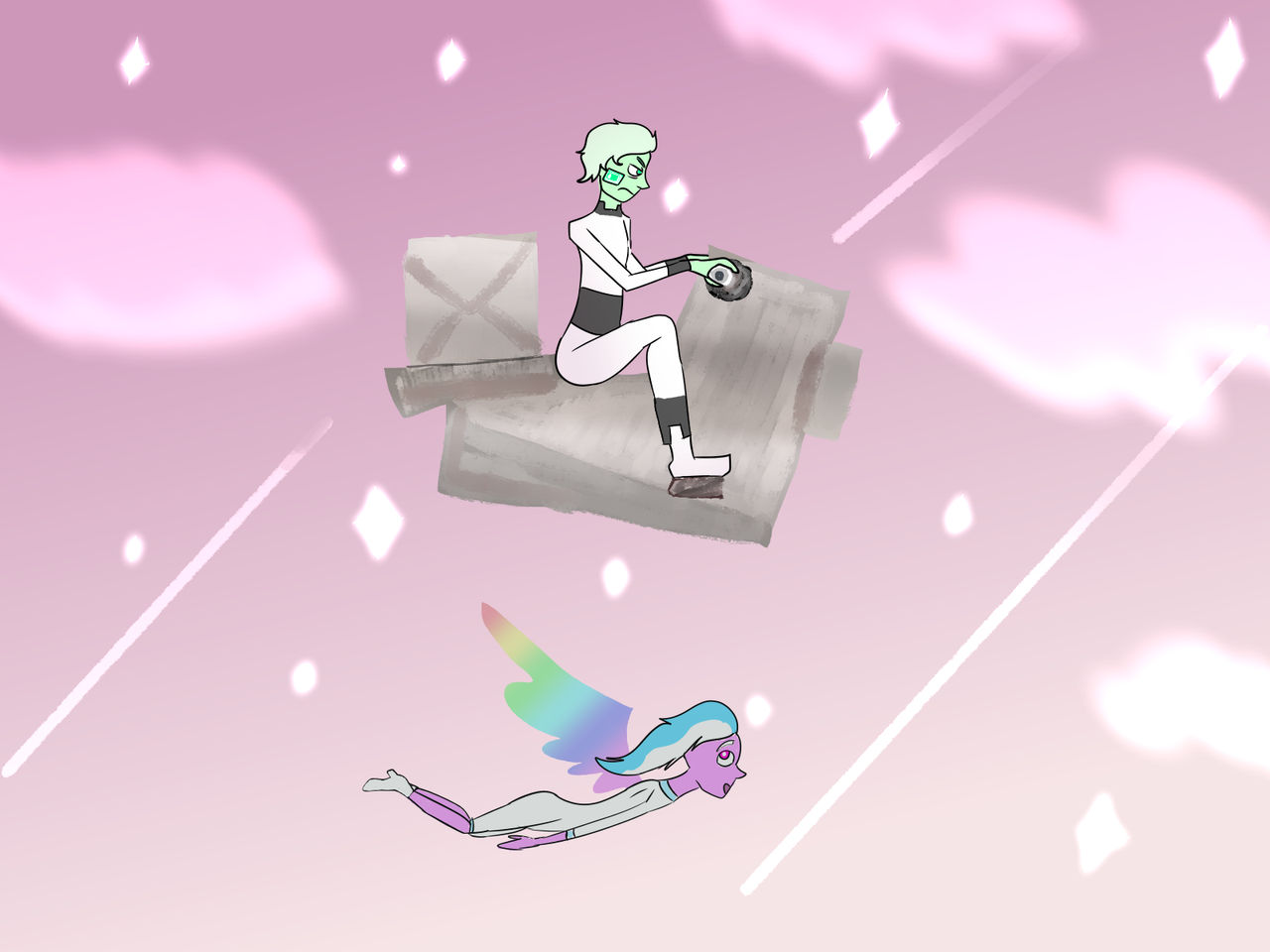 Paper Piper SU Cheeky and Angel Aura by Paper-Piper on DeviantArt