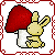 Mushroom Bunny by leniinha