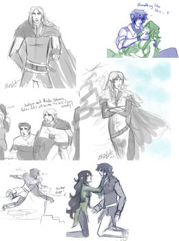 Tumblr Night in Eternity/Inheritance sketches