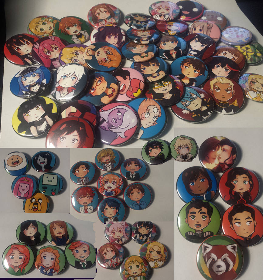 Buttons! 2016ver by ElizaLento on DeviantArt