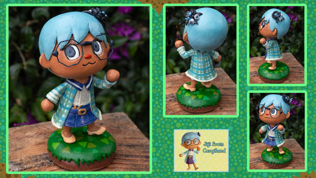 Animal Crossing polymer clay sculpture
