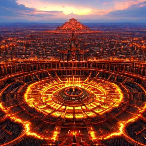 The 9 layers of hell: The city of Dis by comicreader00 on DeviantArt