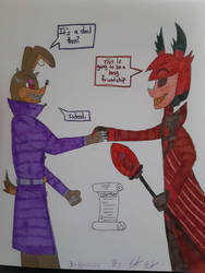 Mr. Glitch and Alastor's Agreement 