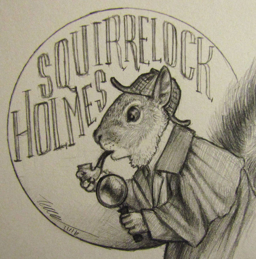Squirrelock Holmes by LeKrowArt