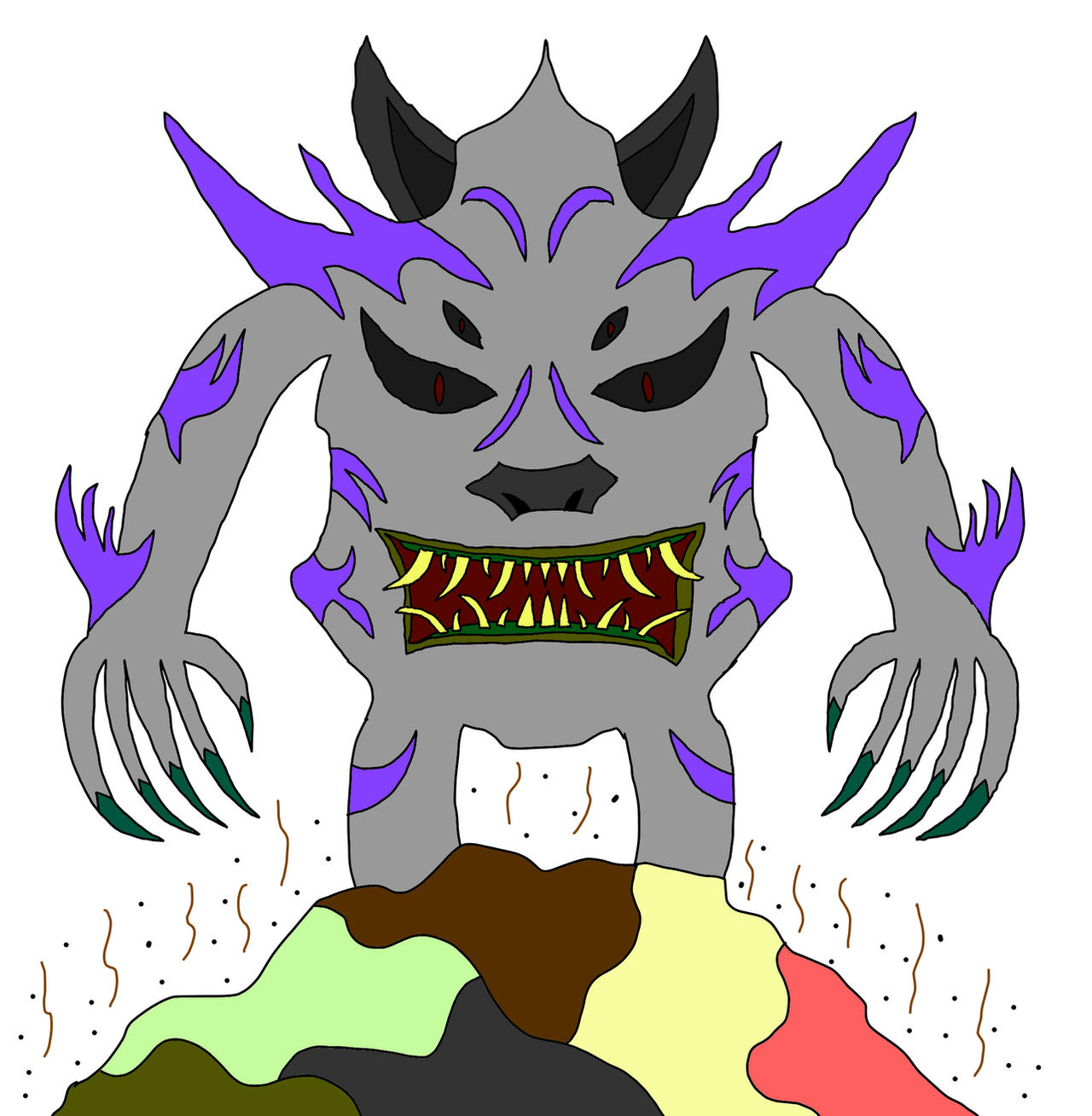Devil Garbage Devil May Draw! Day 14 Trash/Garbage by dino222 on DeviantArt