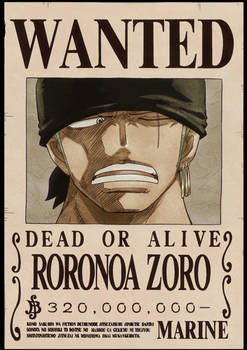 Mugiwara Team New bounties - Zoro