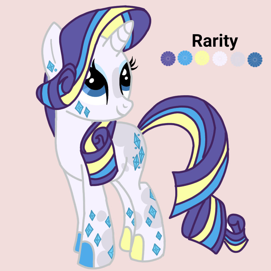Rarity Redesign by BritishShrooms on DeviantArt
