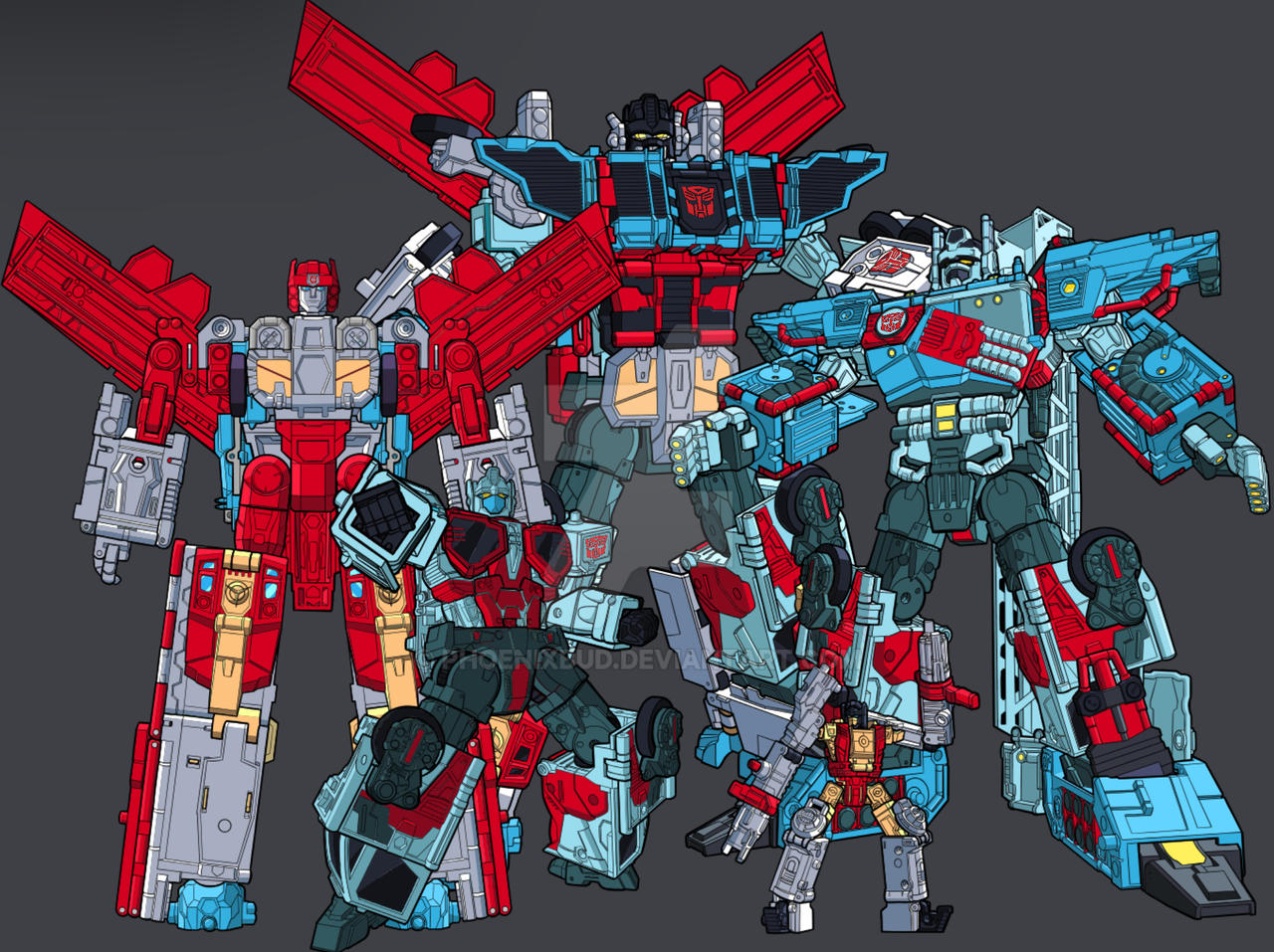 Transformers HASLAB Defensor Group Shot by PhoenixBud on DeviantArt