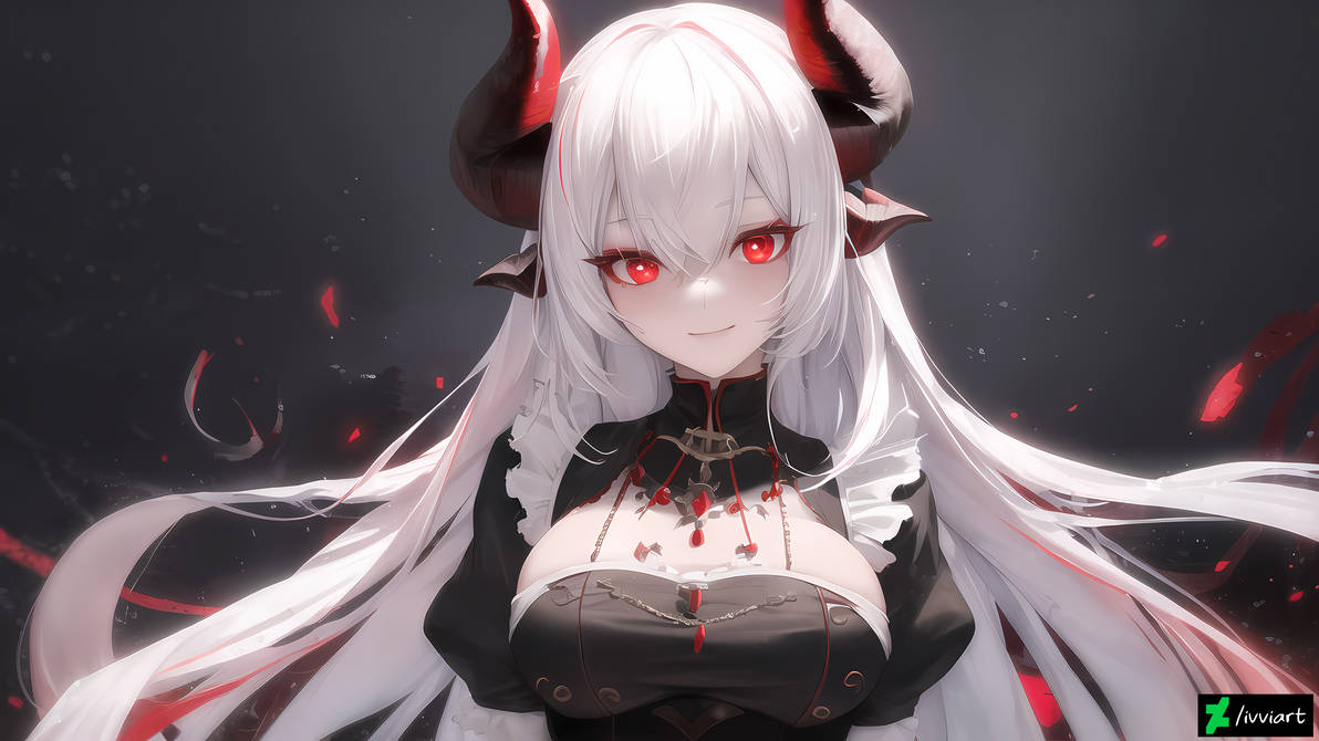 Anime Demon Girl Maid by ivviart on DeviantArt