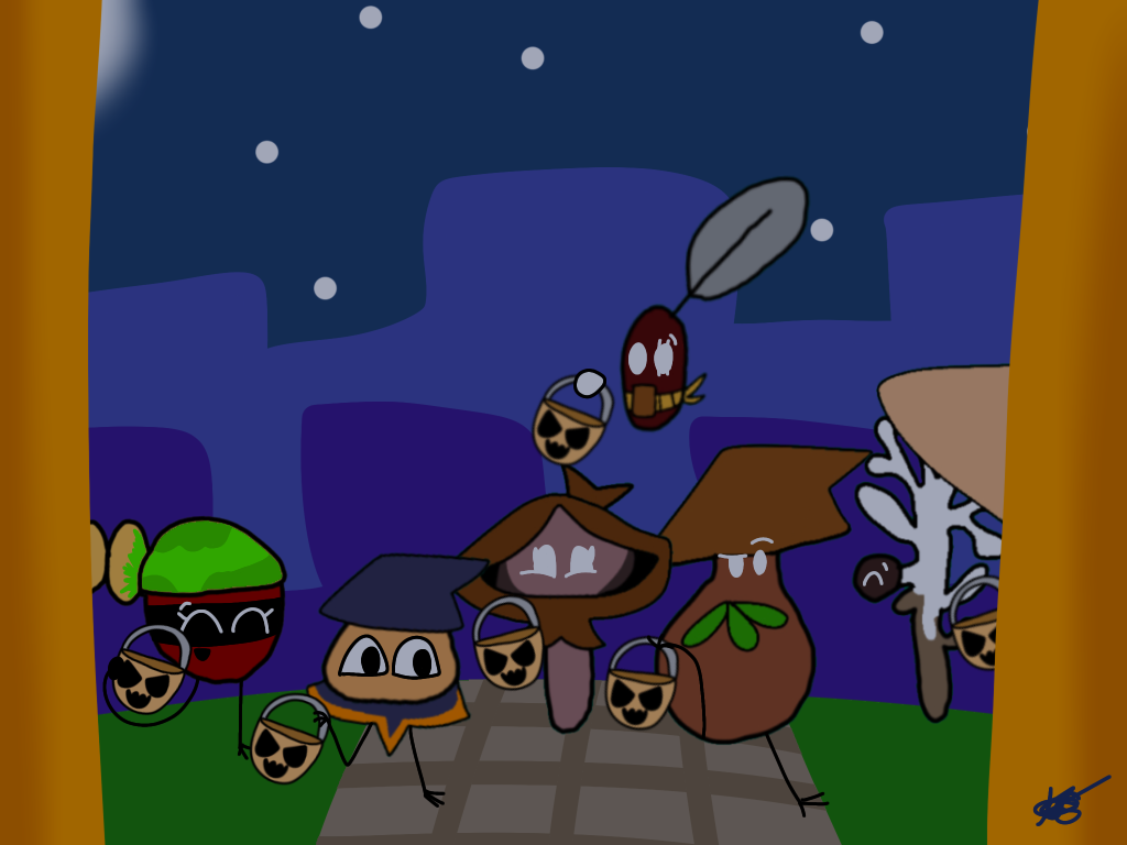 Botanicula characters: Trick or Treat! by KopelDrawsStuff on DeviantArt