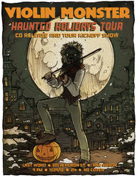 Violin Monster Haunted Holidays