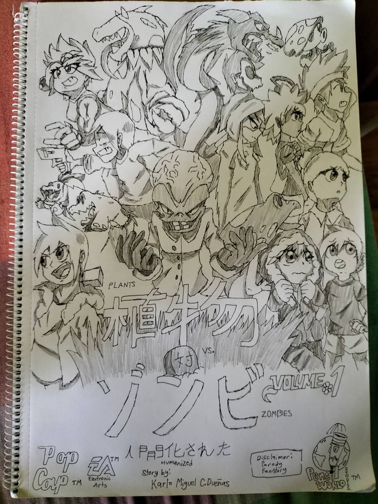 Humanized Fan PvsZ Humanized Vol.1 fan-made manga cover by CulFyr on DeviantArt