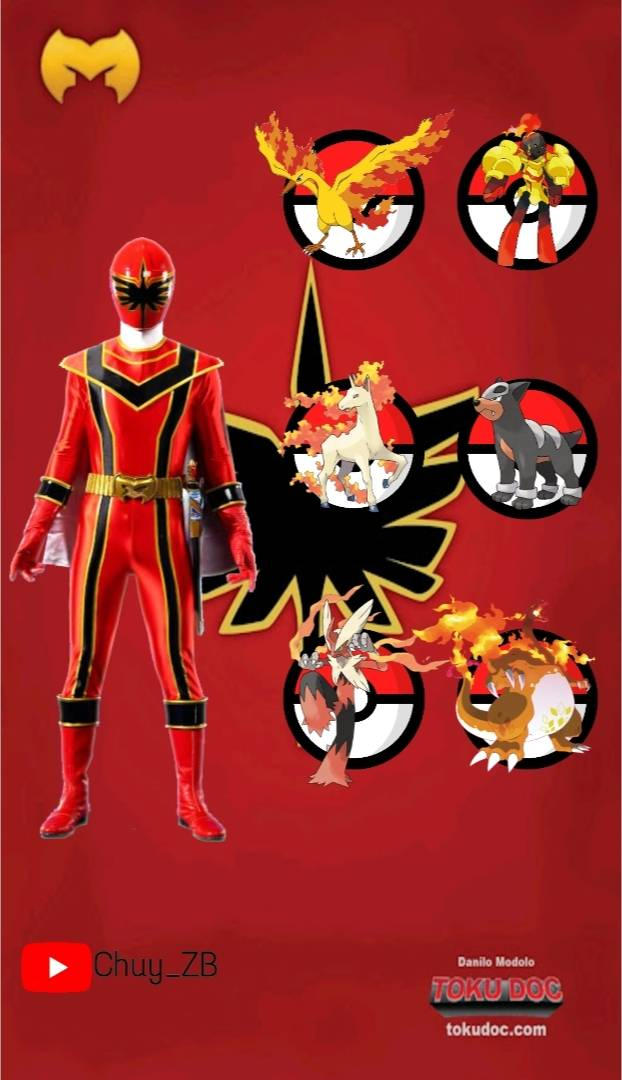 Equipo Pokemon de Nick (Red Mystic Ranger) by chuyzb on DeviantArt