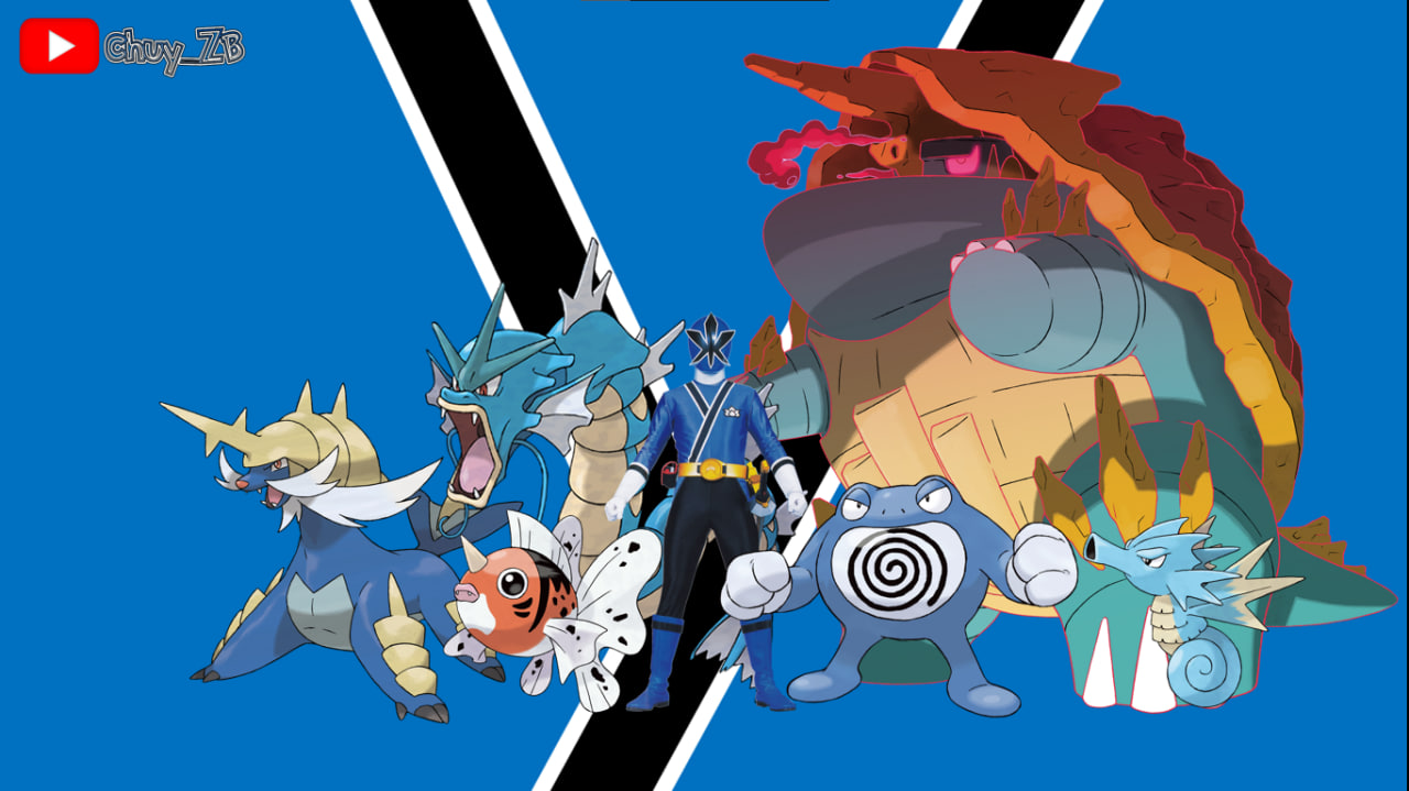 Samurai Shell Pokemon Equipo Pokemon del Blue Samurai Ranger by chuyzb on DeviantArt