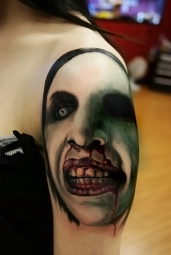 Marilyn Manson tattoo