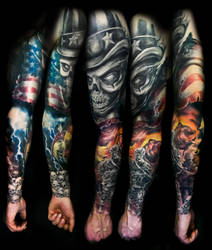 Military themed sleeve