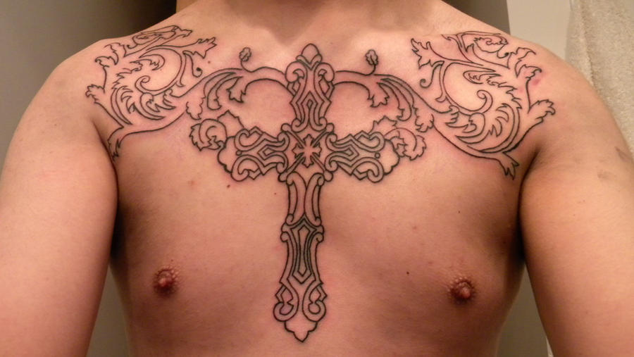 Chest Cross Tattoo by baihei on DeviantArt