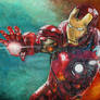 iron man painting