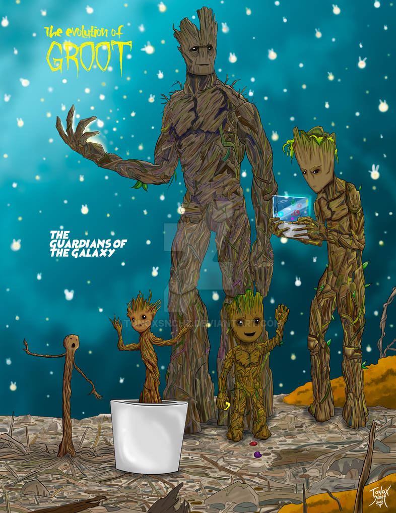 Groot Evolution by TONOXSNCHZ on DeviantArt