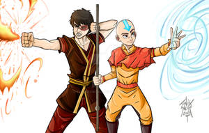 Aang and Zuko