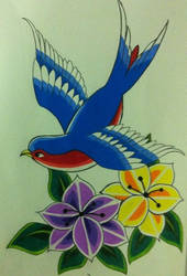 American Traditional Style Swallow