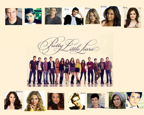 Pretty Little Liars Girls and Guys Wallpaper