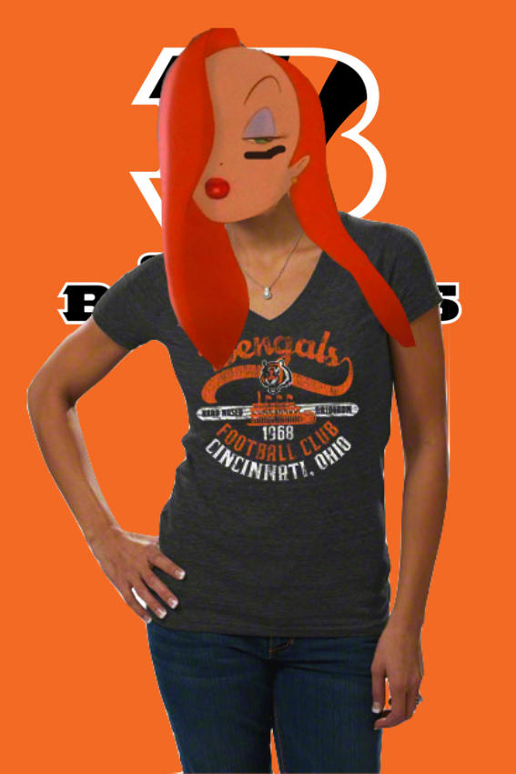 Disney Girls NFL:Jessica Rabbit-Cincinnati Bengals by ...
