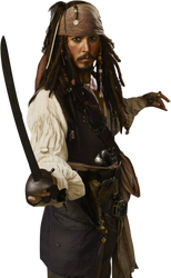 Captain Jack Sparrow-Pirates of the Caribbean PNG2