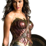 Gal Gadot as Wonder Woman with shield PNG