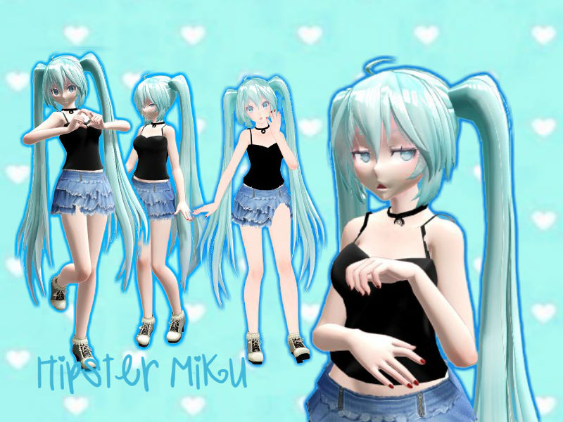 MMD Hipster miku