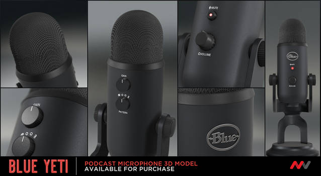 Blue Yeti 3D model