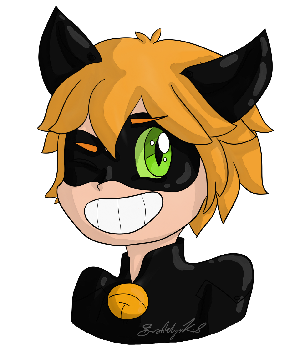 Chat Noir Sticker By Sondercabbage On Deviantart Chat Noir Sticker By Sondercabbage On Deviantart
