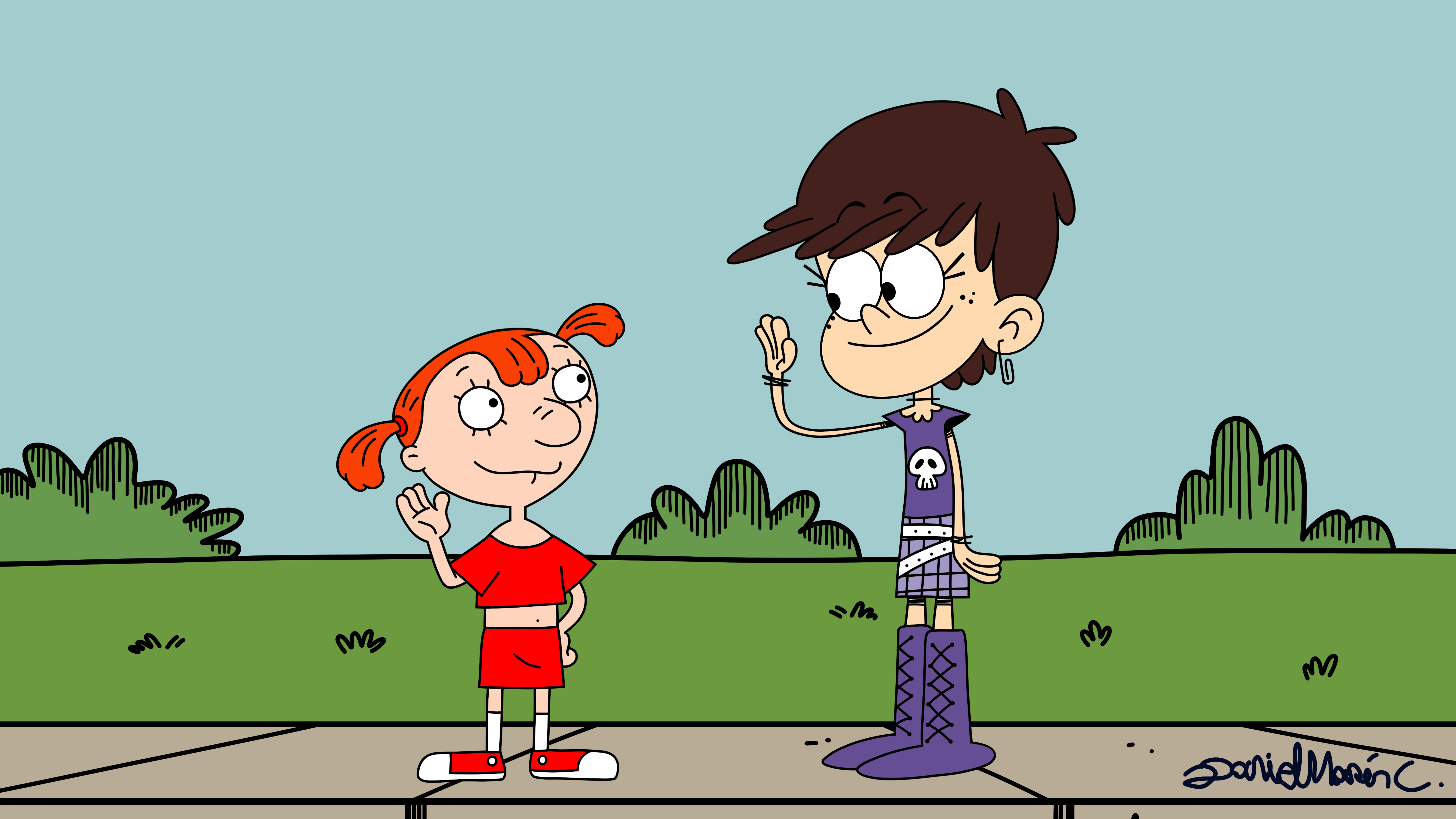 Mike meets Luna by DMarin2000 on DeviantArt