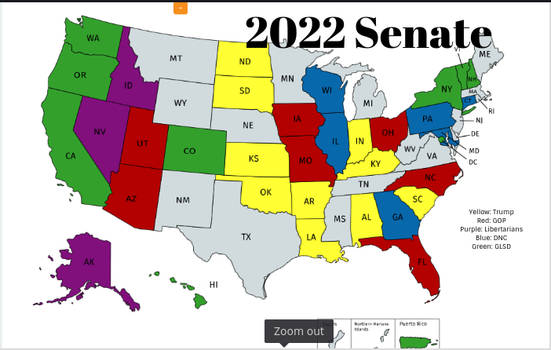 2022 US Senate Elections (Scenario 1)