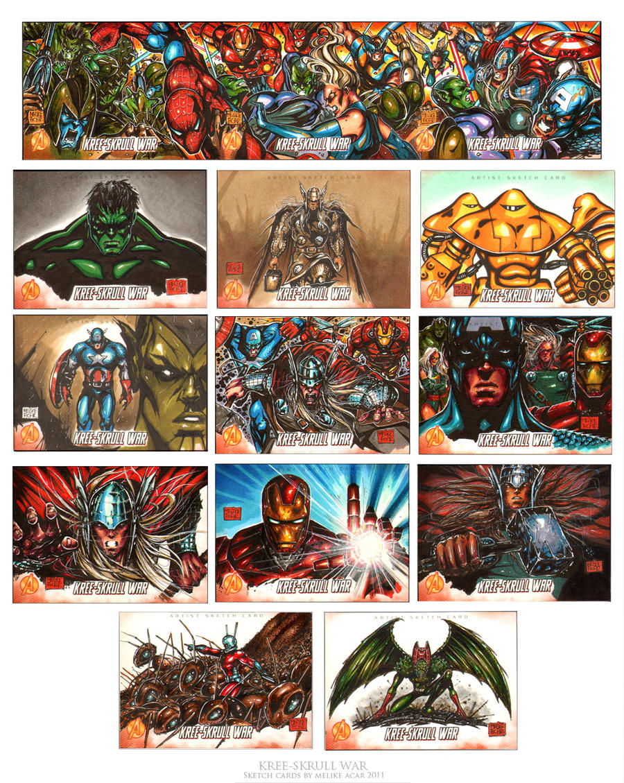 Kree Skrull War set2 by MelikeAcar