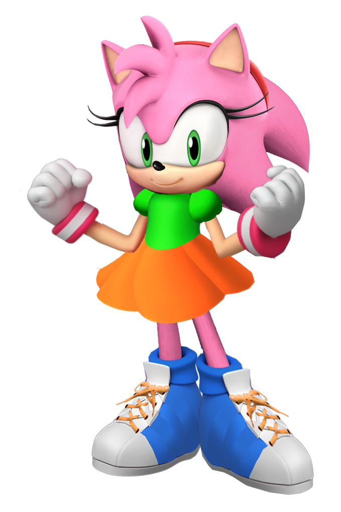 3D Amy Rose - Classic Clothing by TheArendDude on DeviantArt