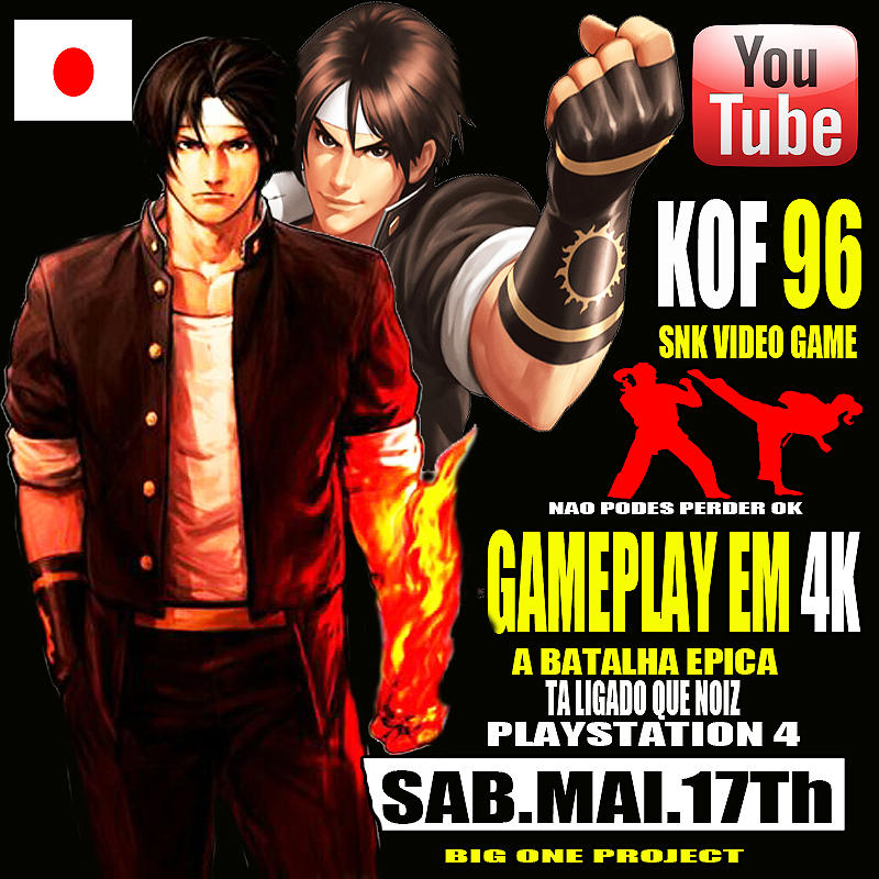 kyo kusanagi banner de video game kof 96 snk japan by bigonekovam on ...