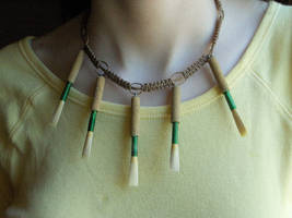 Oboe reed necklace