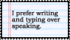 Writing and Typing