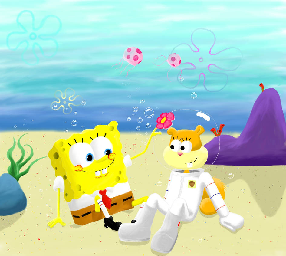 Spongebob and Sandy by Dinoliz on DeviantArt Spongebob and Sandy by Dinoliz on DeviantArt