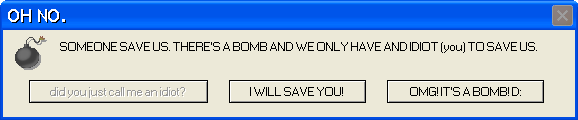 error message bomb